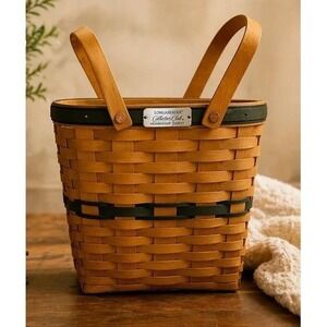 Longaberger 1995 Collectors Club Membership Basket w Box Signed USA